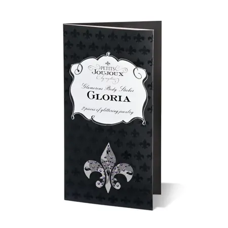 Petits Joujoux Gloria Body Jewelry Set Black & Purple Crystal Design