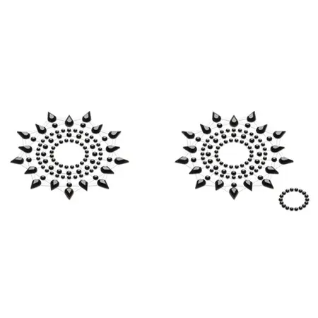 Petits Joujoux Gloria Black Body Jewelry Set with Crystals