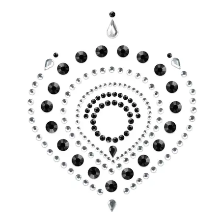 Bijoux Indiscrets Flamboyant Black & Silver Body Jewelry Set