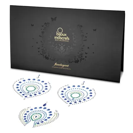 Bijoux Indiscrets Flamboyant Body Jewels Blue & Green Set