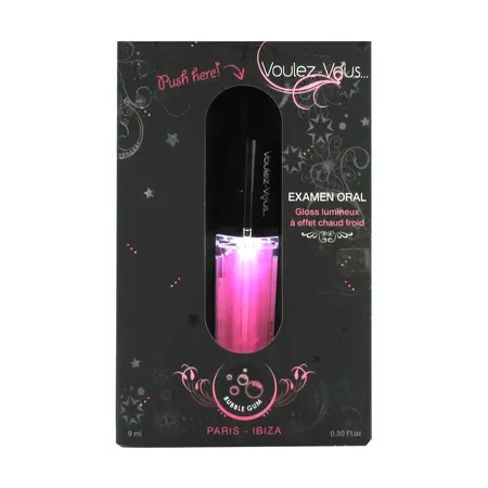 Voulez-Vous Light Gloss Bubblegum 9ml - Hot-Cold Sensation Lip Gloss
