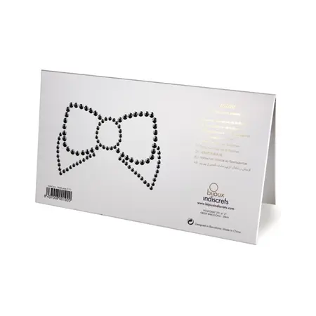 Bijoux Indiscrets Mimi Bow Black - Decorative Body Accessories, 2 pcs