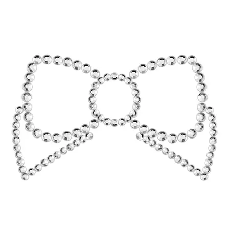 Bijoux Indiscrets Mimi Bow Silver - Decorative Body Accessories Set