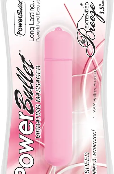 PowerBullet Extended Breeze Intimate Massager Pink 8.9cm Waterproof