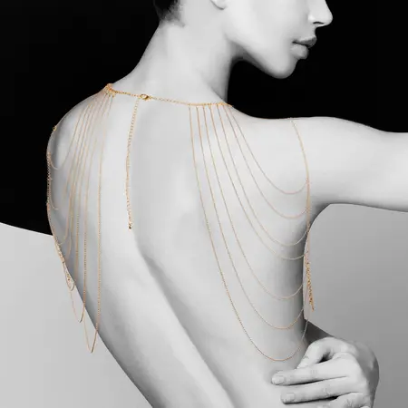Bijoux Indiscrets Magnifique Gold Adjustable Shoulder Chain Jewelry