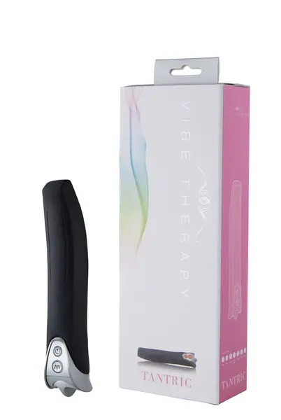 Vibe Therapy Tantric Black - Waterproof Silicone Stimulation Device