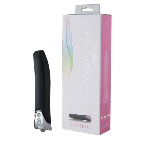 Vibe Therapy Tantric Black - Waterproof Silicone Stimulation Device