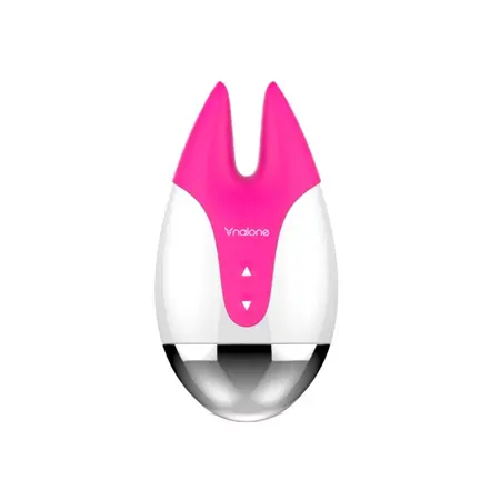 Nalone FiFi Dual-Tip Compact Silicone Vibrator, 7 Modes, USB Rechargeable