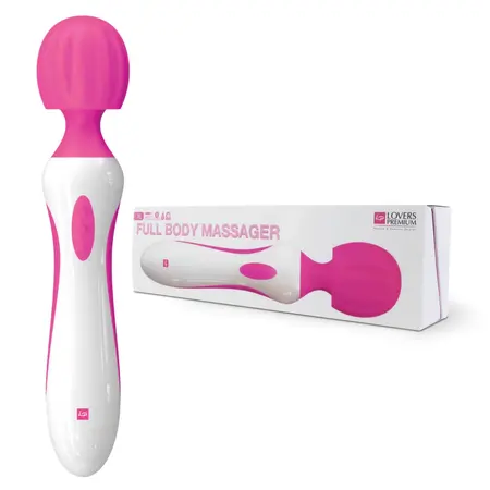 LoversPremium XL Full Body Massager Pink - 29 cm, Waterproof, 7 Speeds