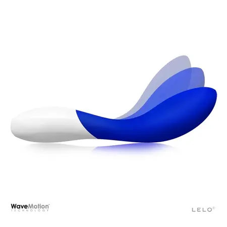 LELO Mona Wave Midnight Blue Intimate Massager, 10 Modes, Waterproof