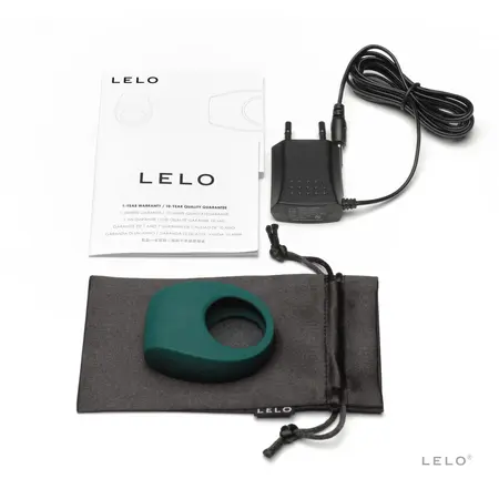 LELO Tor 2 Intimate Silicone Ring Dark Green Waterproof Rechargeable
