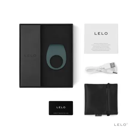 LELO Tor 2 Intimate Silicone Ring Dark Green Waterproof Rechargeable