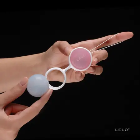 LELO Luna Beads Kegel Exercise System Pink & Blue Set 89mm