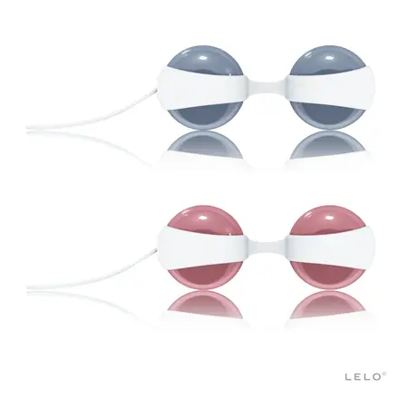 LELO Luna Beads Kegel Exercise System Pink & Blue Set 89mm