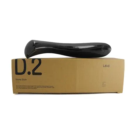 Laid D.2 Absolute Black Stone - Handcrafted Intimate Wellness Wand