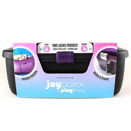 Joyboxx Hygienic Storage System Black - Antimicrobial Secure Organizer 33x12x17cm