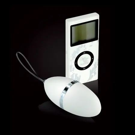 Plaisirs Secrets Vibrating Egg White - Wireless Remote, 10 Modes, Compact