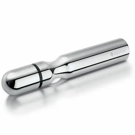 Mystim Double Dan Metal Intimate Massager 25cm, Polished Aluminium