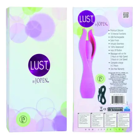 Jopen Lust L5 Pink Silicone Rechargeable Intimate Device 19.75cm