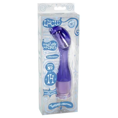 Doc Johnson Lucid Dream 14 Curved Waterproof Vibrator 22cm Purple