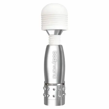 Bodywand Mini Wand Massager Silver Compact Splashproof 10.2 cm