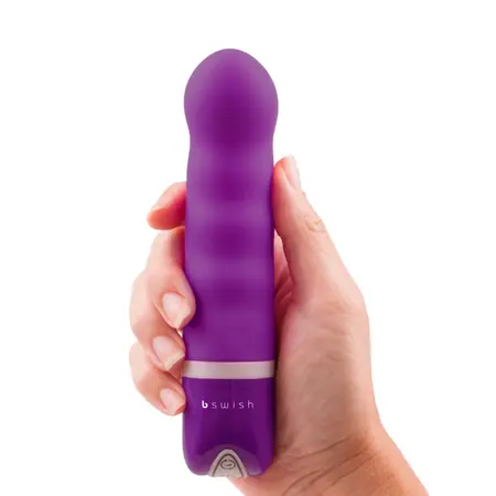 B Swish bdesired Deluxe Pearl Massager 6-Function Royal Purple Silicone