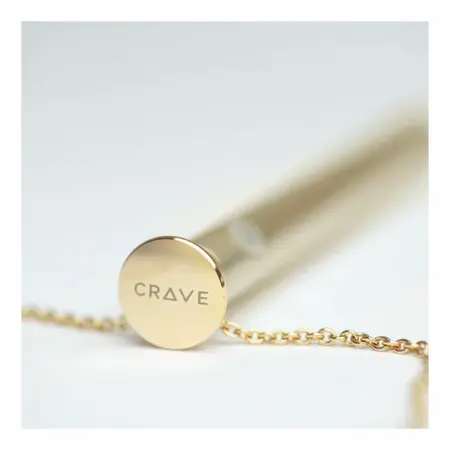 Crave Vesper Gold 24K Plated Necklace - Elegant Discreet Intimate Device