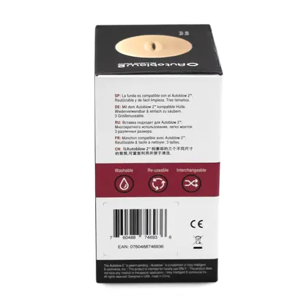 Autoblow 2 Plus XT Replacement Sleeve B Mouth Design, Skin-Like Material