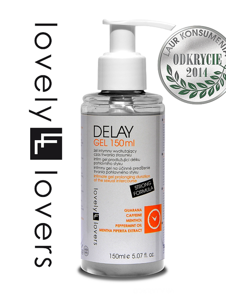 Lovely Lovers Delay Gel 150ml - Intimate Prolonging Formula with Guarana & Mint