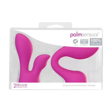 PalmPower PalmSensual Silicone Attachments Set for Wand Massager 2pcs