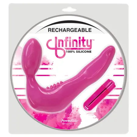 PowerBullet Infinity Strapless Intimate Device Silicone 3-Speed Purple
