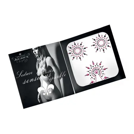 Petits Joujoux Gloria Body Jewelry Set Black & Pink, 300 Crystals