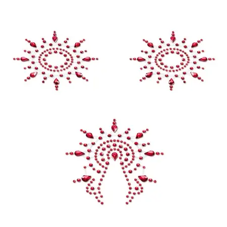 Petits Joujoux Gloria Body Jewelry Set Red - Over 300 Crystals