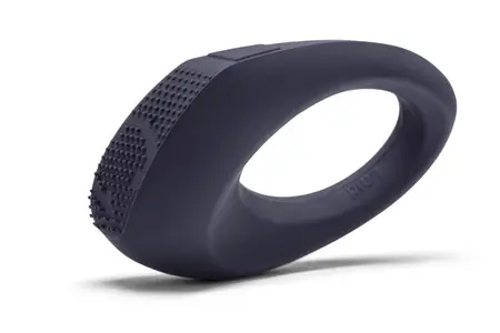 Laid C.1 Black Silicone Vibrating Massager - 3 Speeds, USB Rechargeable