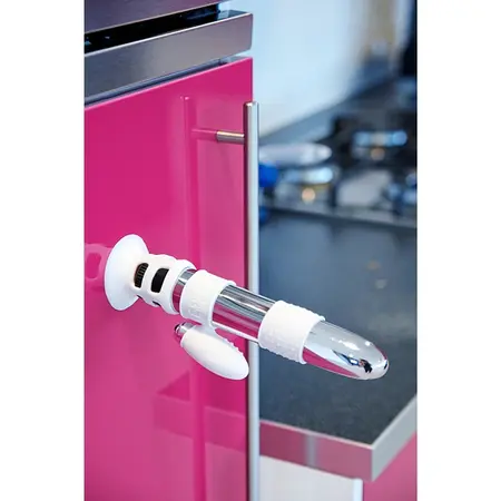 ViboKit Universal Vibrator Upgrade Kit White - Suction Mount & Textured Ring
