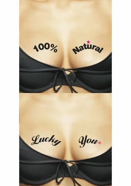 Ta-Ta-Toos 100% Natural Temporary Body Tattoos Duo Set, Waterproof