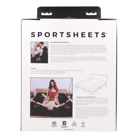 Sportsheets King Size Bondage Bed Restraint System Set, Black, XL