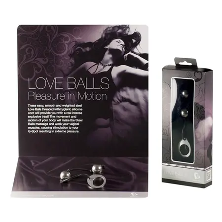 Rocks-Off Love Balls Medium 25mm Metal & Silicone Kegel Trainer