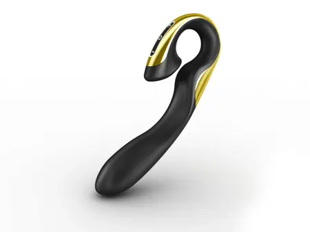 ZINI Roae Black/Gold - Ergonomic Silicone Personal Massager 195mm