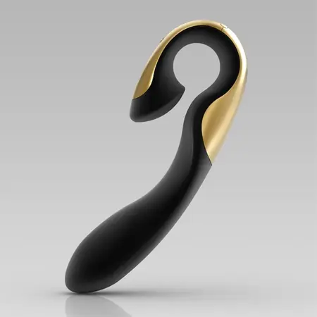 ZINI Roae Black/Gold - Ergonomic Silicone Personal Massager 195mm