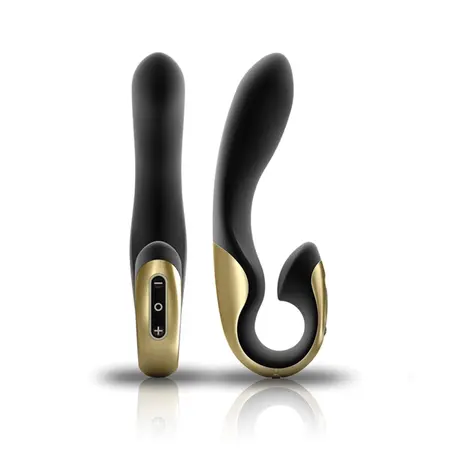ZINI Roae Black/Gold - Ergonomic Silicone Personal Massager 195mm