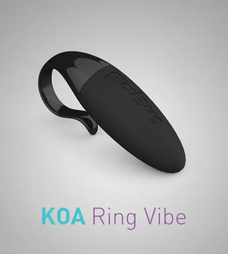 Picobong Koa Black Flexible Silicone Intimate Ring for Couples