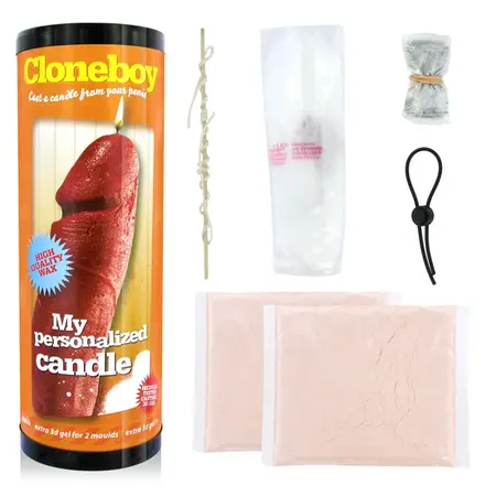 Cloneboy Candle Red Intimate Casting Kit with 3D Gel - Complete Set