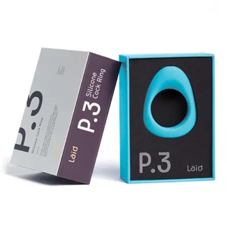 Laid P.3 Intimate Silicone Ring 38 mm Blue - Ergonomic Design