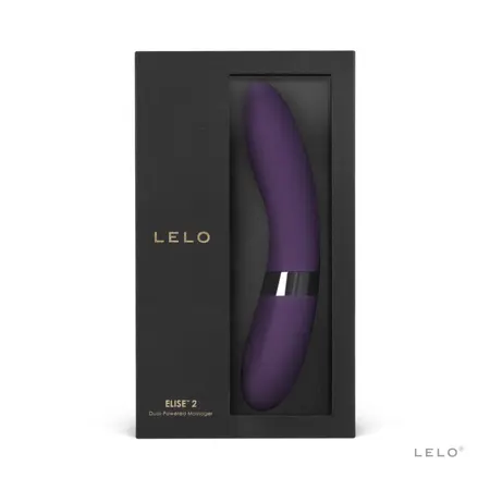 LELO Elise 2 Plum - Dual Motor Silicone Massager, Waterproof, 8 Modes