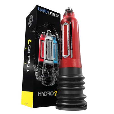 Bathmate Hydro7 Brilliant Red Intimate Hydro System 21cm