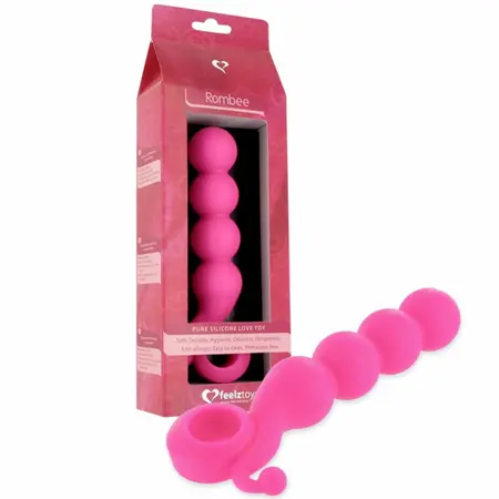 FeelzToys Rombee Pink Intimate Wellness Device, Silicone, 17.8 cm