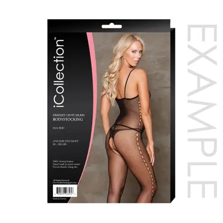 iCollection Dots & Lace Mini Dress XL - Elegant Mesh Detail