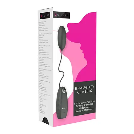 B Swish bNaughty Classic Black - Corded Multi-Program Personal Massager