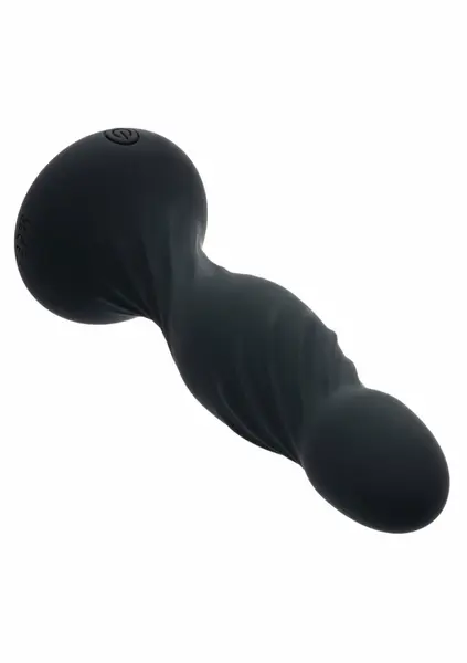 Deep Swirl Probe Silicone Dual Motor Waterproof Intimate Device Black